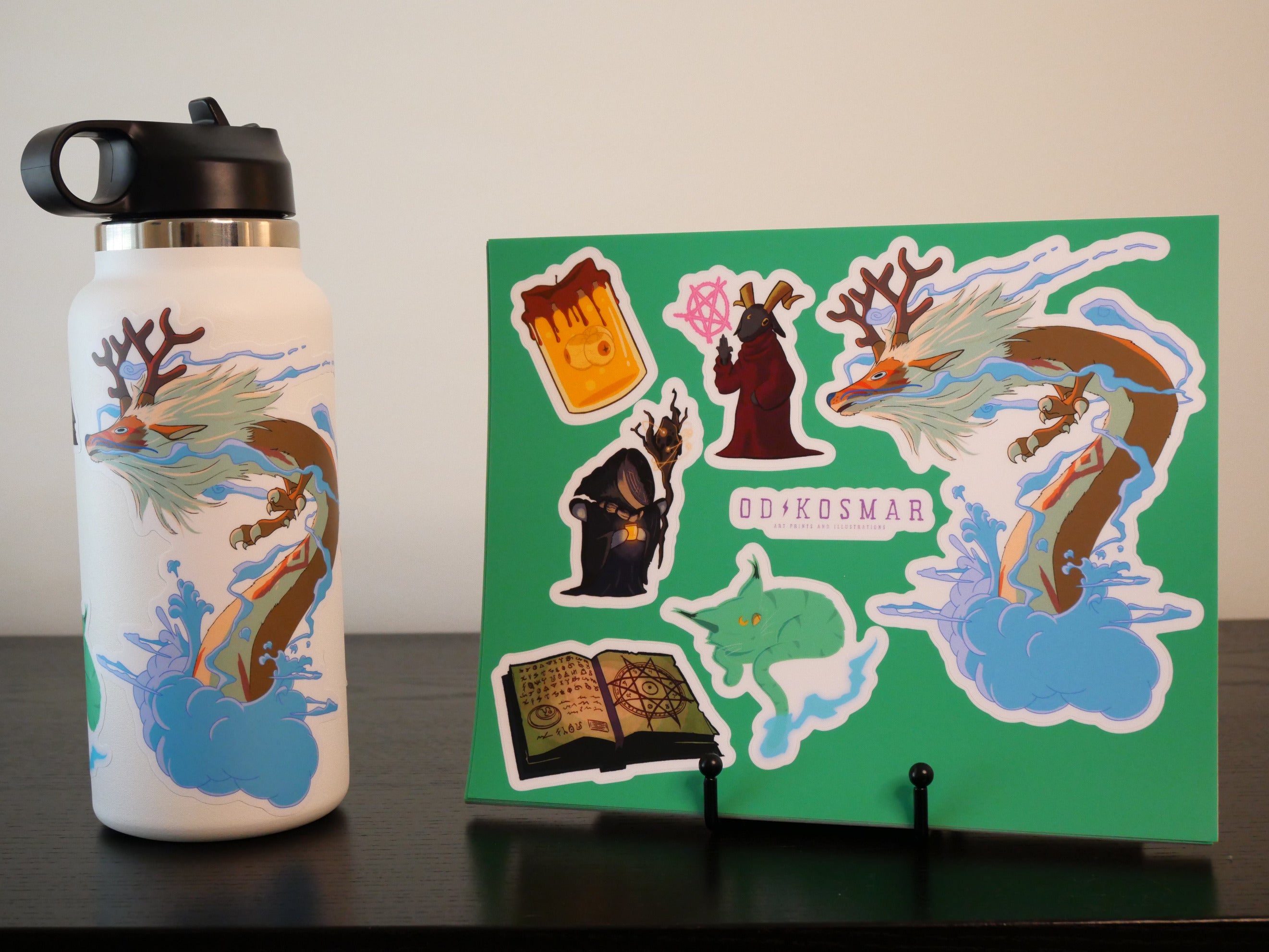 Deer Dragon Sticker Sheet