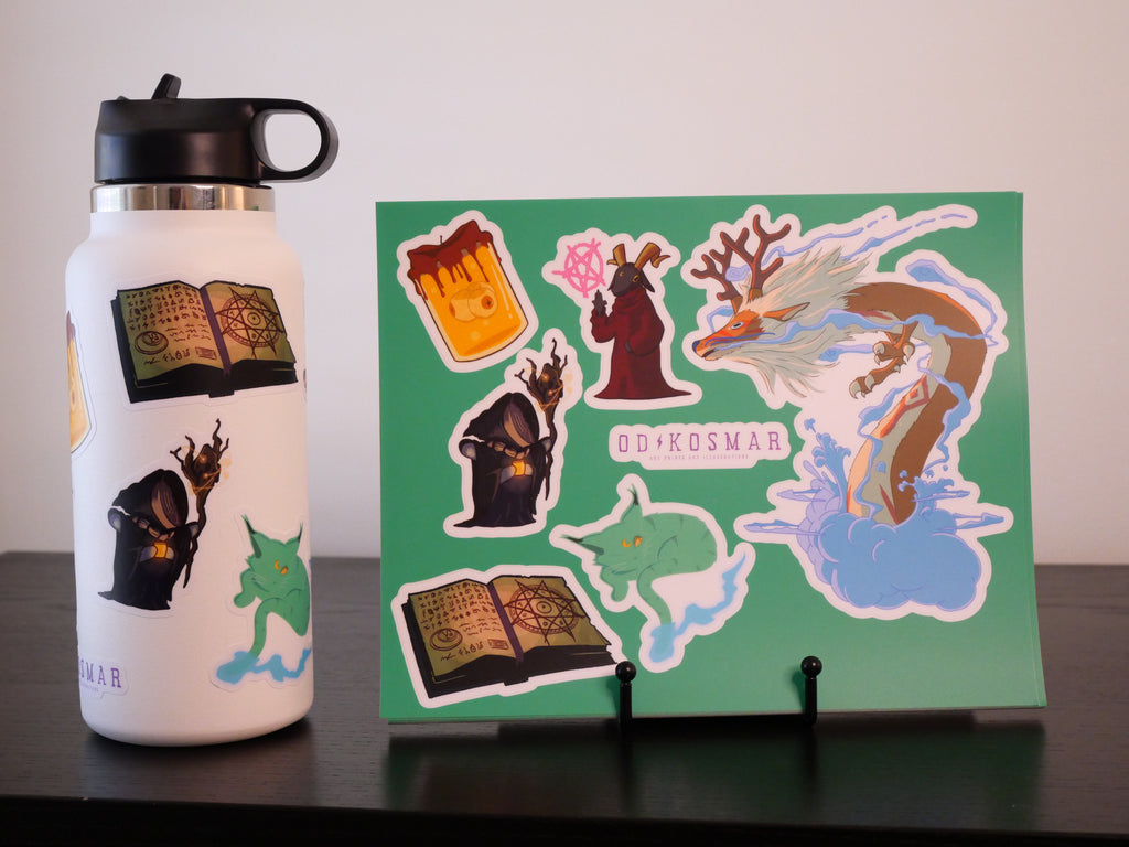 Deer Dragon Sticker Sheet
