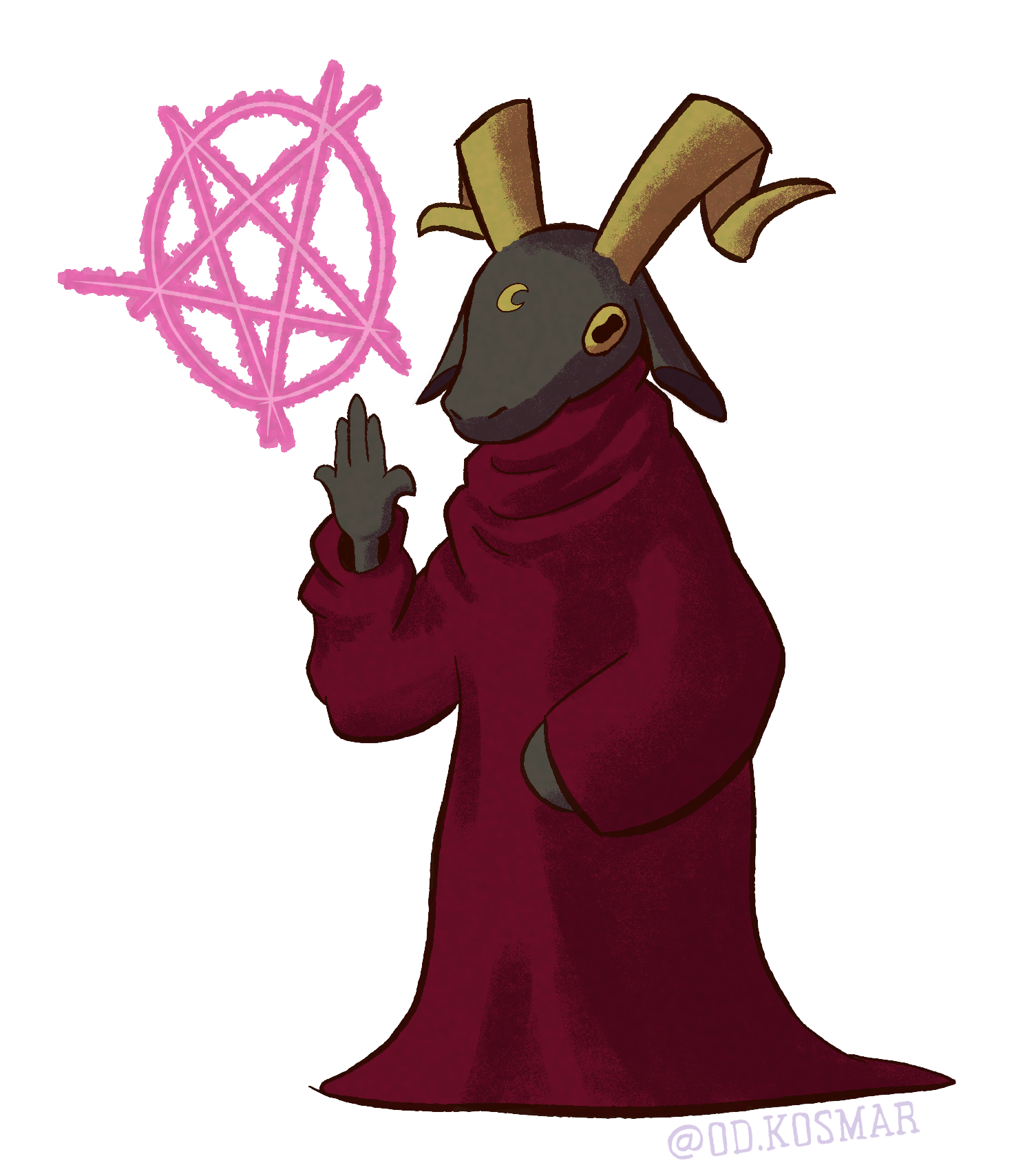 Goat Warlock Sticker